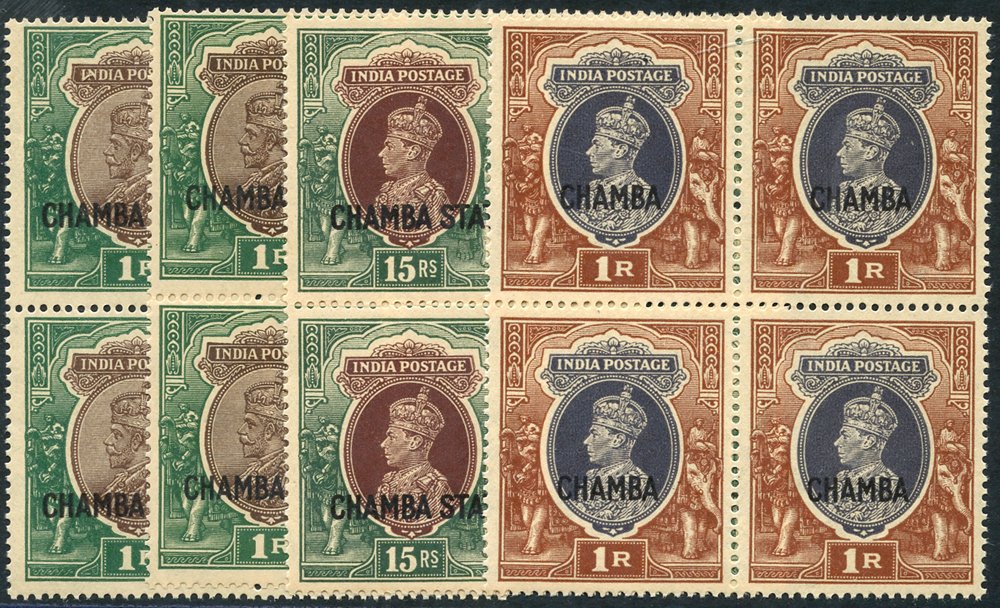 Lot 935 - indian convention states chamba - Corbitts Sale #151 Lot 935 - indian convention states chamba - Corbitts Sale #151