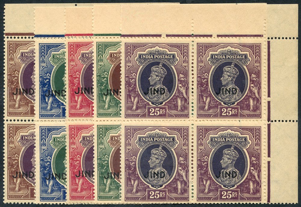 Lot 943 - indian convention states jind - Corbitts Sale #151 Lot 943 - indian convention states jind - Corbitts Sale #151