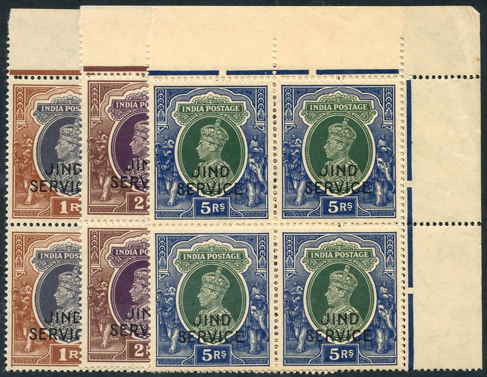 Lot 944 - indian convention states jind - Corbitts Sale #151 Lot 944 - indian convention states jind - Corbitts Sale #151