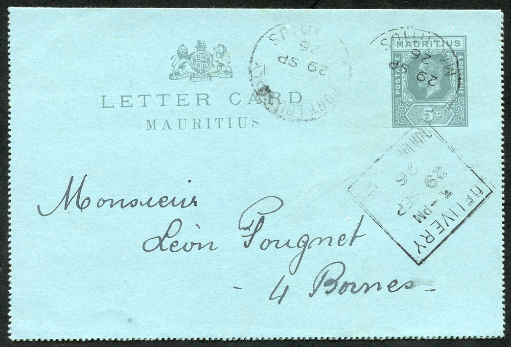 Lot 1078 - Mauritius - Corbitts Sale #152 Lot 1078 - Mauritius - Corbitts Sale #152