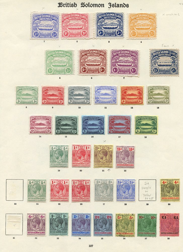 Lot 1444 - solomon islands  -  Corbitts Sale #152