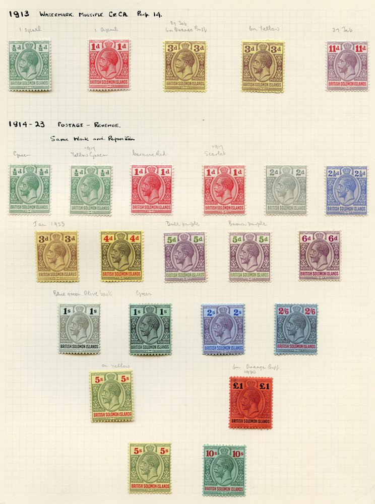 Lot 1447 - solomon islands  -  Corbitts Sale #152
