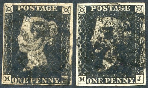 Lot 1807 - 1840 penny black  -  Corbitts Sale #152