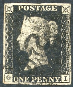 Lot 1896 - 1840 penny black - Corbitts Sale #152 Lot 1896 - 1840 penny black - Corbitts Sale #152