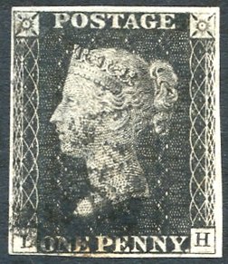 Lot 1899 - 1840 penny black - Corbitts Sale #152 Lot 1899 - 1840 penny black - Corbitts Sale #152