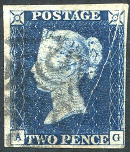 Lot 1919 - 1840 twopence blue - Corbitts Sale #152 Lot 1919 - 1840 twopence blue - Corbitts Sale #152