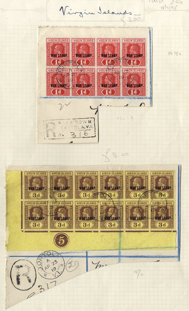 Lot 1629 - Virgin Islands - Corbitts Sale #155 Lot 1629 - Virgin Islands - Corbitts Sale #155