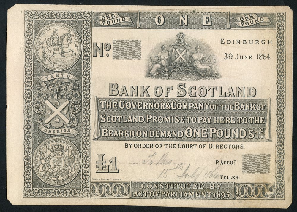 Coin auctions by Corbitt Stamps. Coin auction 39. Scottish Banknotes.