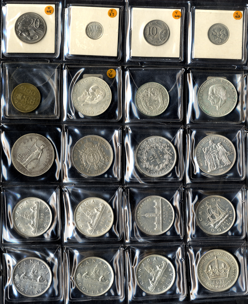 Coin auctions by Corbitt Stamps. Coin auction 41. Foreign Multiple Lots