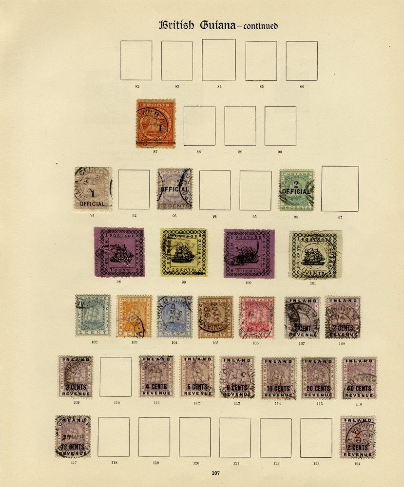 Stamp auctions by Corbitt Stamps. Stamp auction 149. British Guiana.