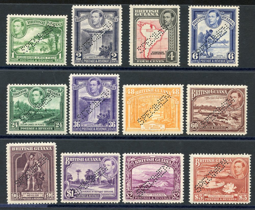 Stamp auctions by Corbitt Stamps. Stamp auction 156. British Guiana.