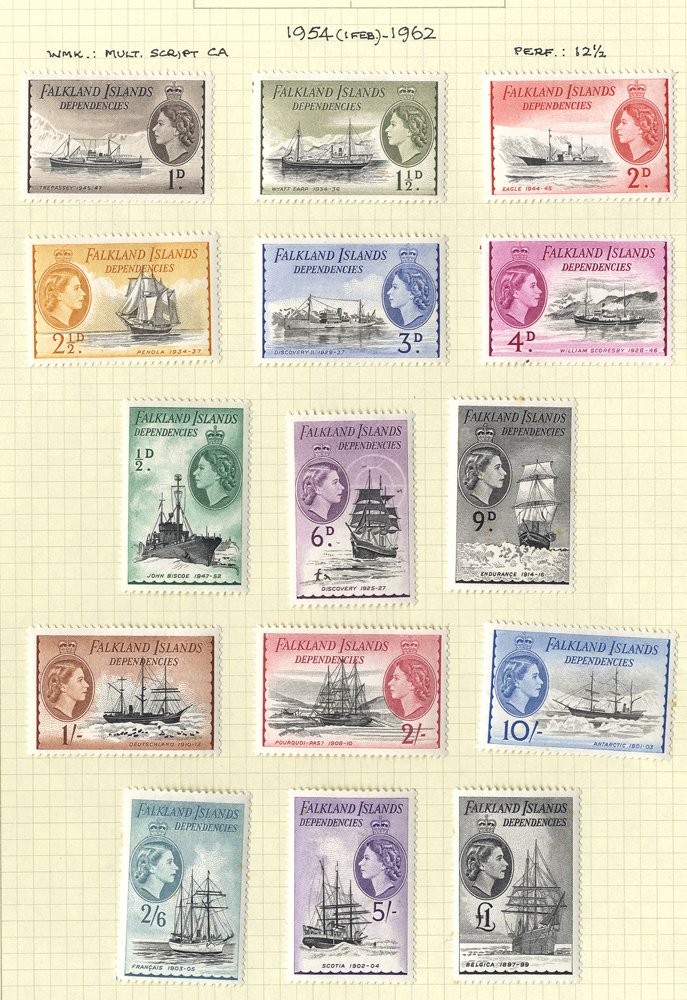 Stamp auctions by Corbitt Stamps. Stamp auction 159. Falkland Islands.