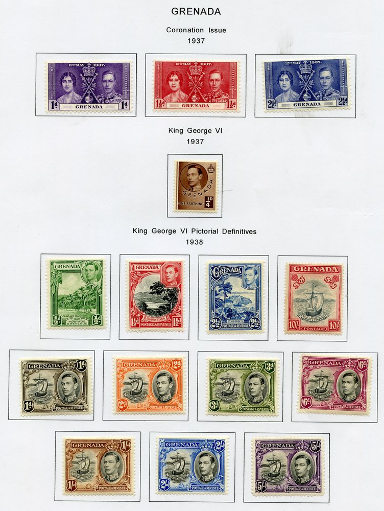 Stamp auctions by Corbitt Stamps. Stamp auction 160. Grenada.
