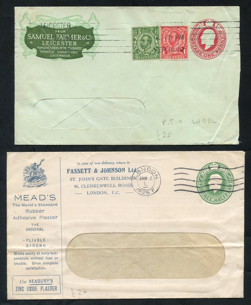 Stamp Auction postal history illustrated covers Sale 160, lot 1599