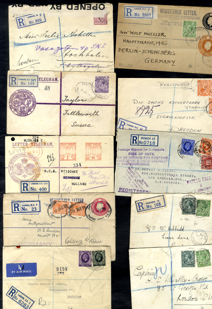 Lot 1520 - Great Britain postal history - Corbitts Sale #161 Lot 1520 - Great Britain postal history - Corbitts Sale #161