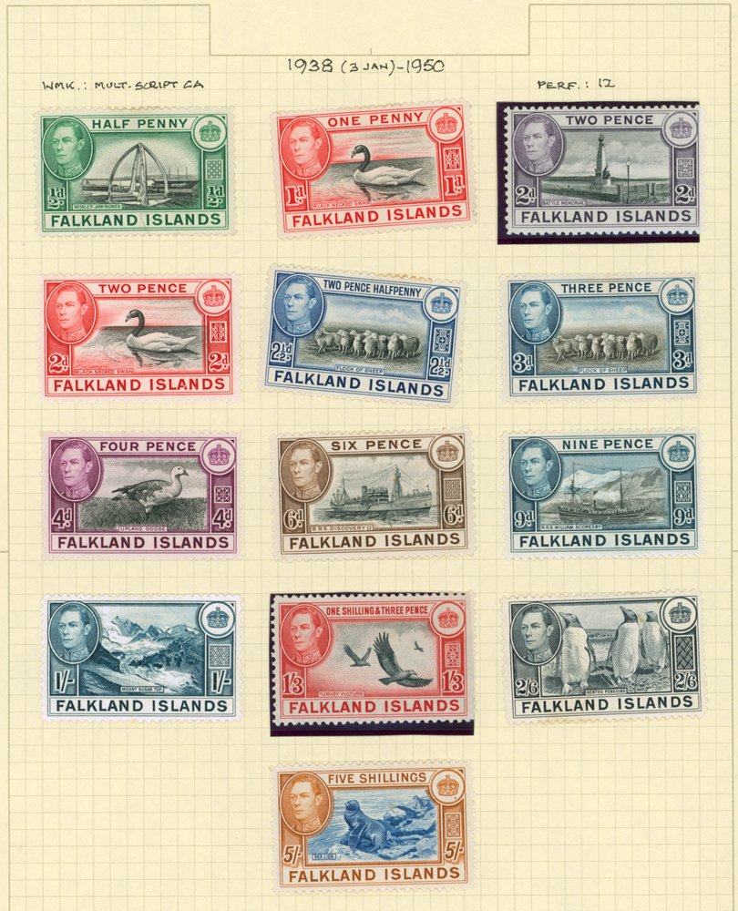Stamp Auction World Stamps falkland islands Sale 162, lot 616