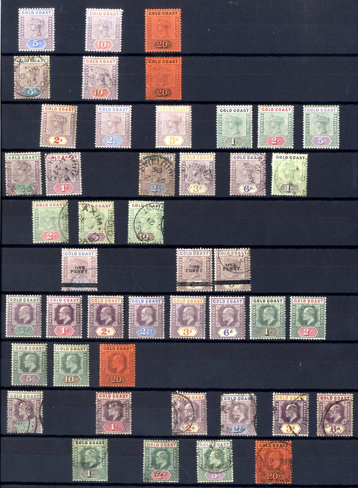 Lot 762 - World Stamps gold coast - Corbitts Sale #162 Lot 762 - World Stamps gold coast - Corbitts Sale #162