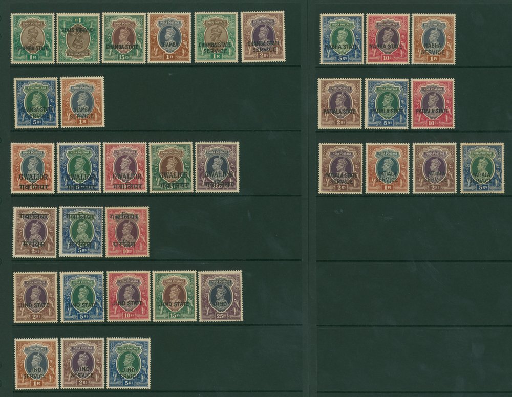 Lot 834 - World Stamps indian convention states -  Corbitts Sale #162