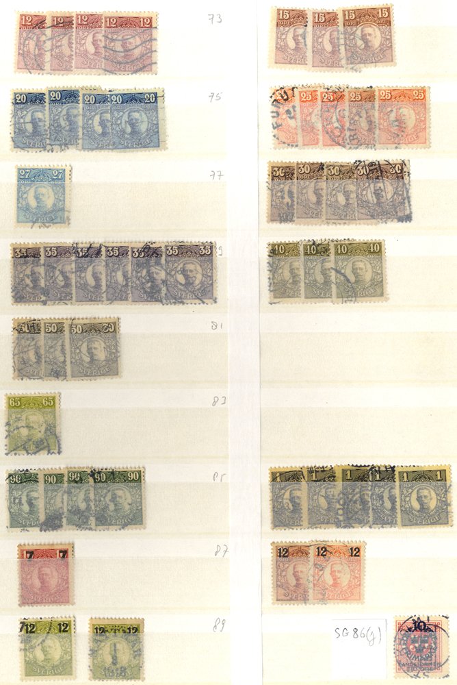 Lot 1033 - Sweden - Corbitts Sale #166 Lot 1033 - Sweden - Corbitts Sale #166