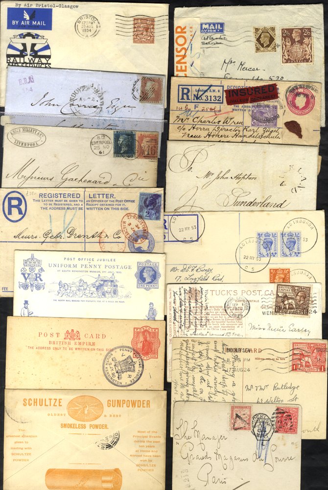 Lot 896 - postal history Postal history collections & accumulations, miscellaneous etc. -  Corbitts Sale #167
