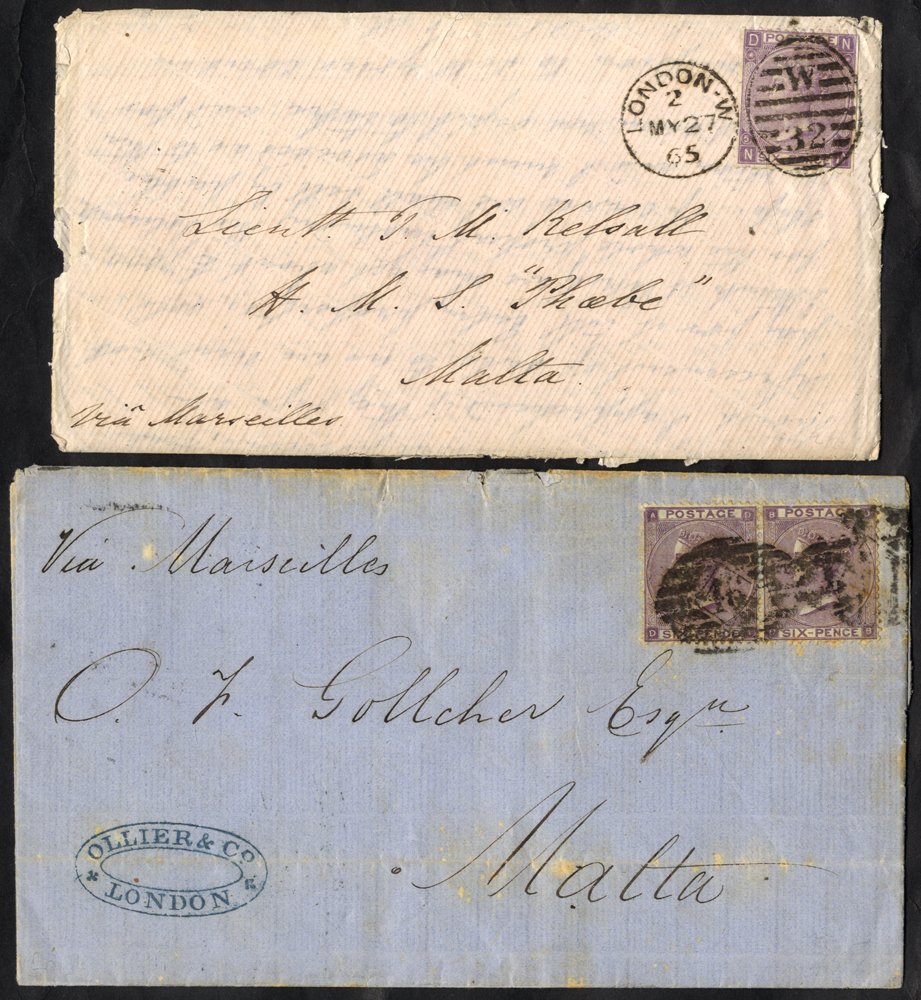 Lot 1126 - postal history mail to or from overseas destinations - Corbitts Sale #168 Lot 1126 - postal history mail to or from overseas destinations - Corbitts Sale #168