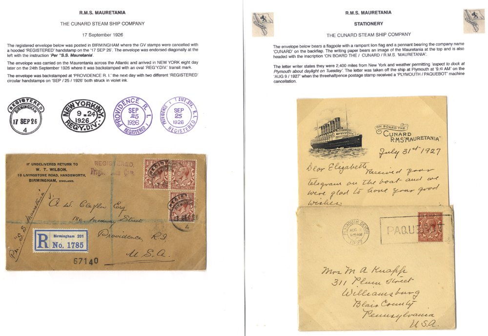 Lot 1127 - postal history maritime - Corbitts Sale #168 Lot 1127 - postal history maritime - Corbitts Sale #168