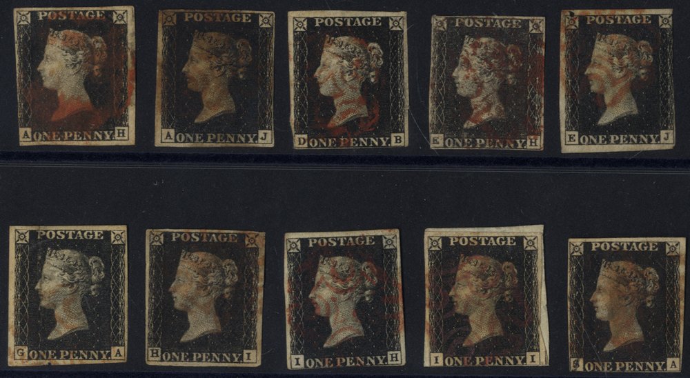 Lot 1143 - 1840 penny black - Corbitts Sale #168 Lot 1143 - 1840 penny black - Corbitts Sale #168
