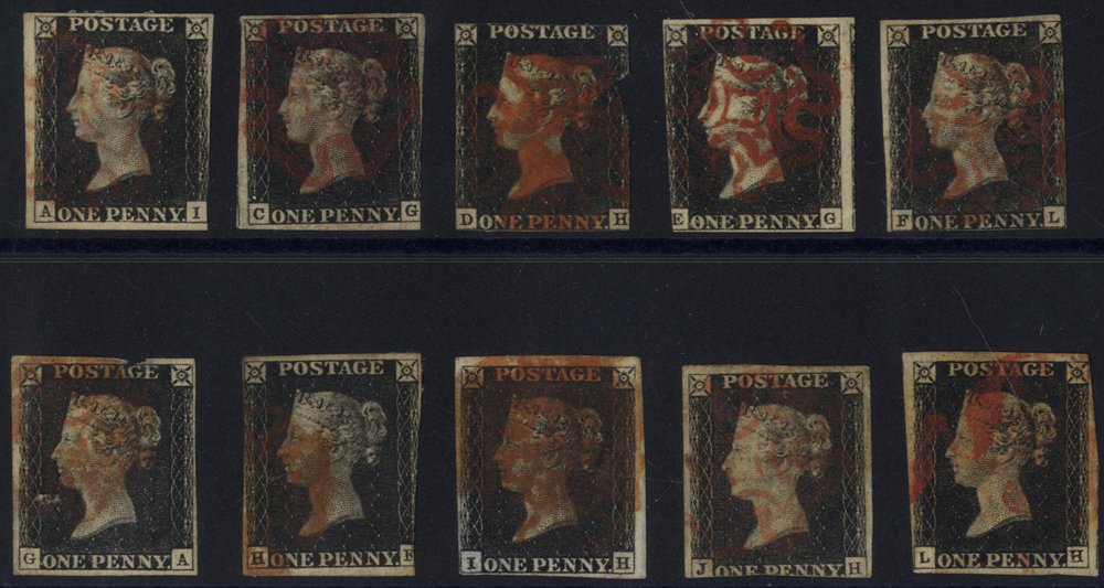 Lot 1144 - 1840 penny black - Corbitts Sale #168 Lot 1144 - 1840 penny black - Corbitts Sale #168