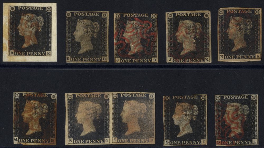 Lot 1145 - 1840 penny black - Corbitts Sale #168 Lot 1145 - 1840 penny black - Corbitts Sale #168