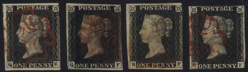 Lot 1148 - 1840 penny black - Corbitts Sale #168 Lot 1148 - 1840 penny black - Corbitts Sale #168
