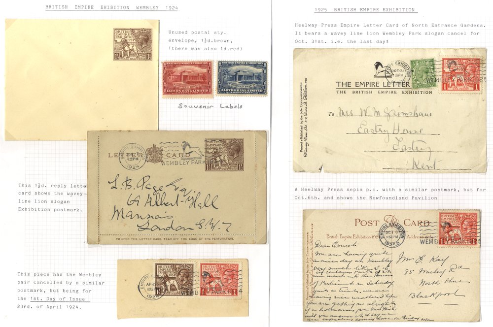 Lot 1172 - KGV 1924 WEMBLEY & 1929 P.U.C - Corbitts Sale #168 Lot 1172 - KGV 1924 WEMBLEY & 1929 P.U.C - Corbitts Sale #168
