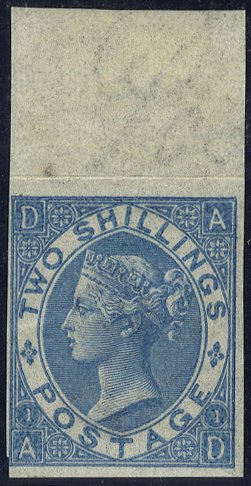1867 2s blue Imprimatur SG118
