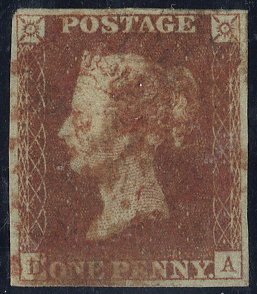 1841 red from black Plate 9 - red Maltese Cross