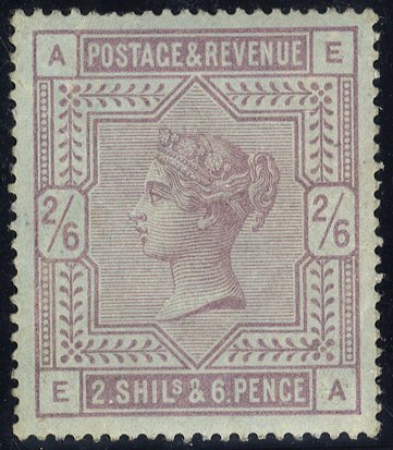 1883 2/6d on blued paper fresh Mint SH175