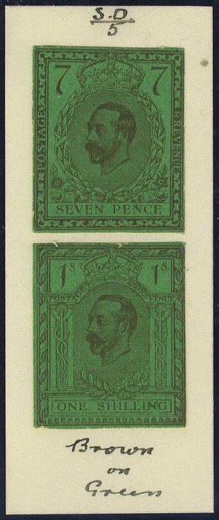 1910 Hentschel Zinc Block Essay 7d + 1s