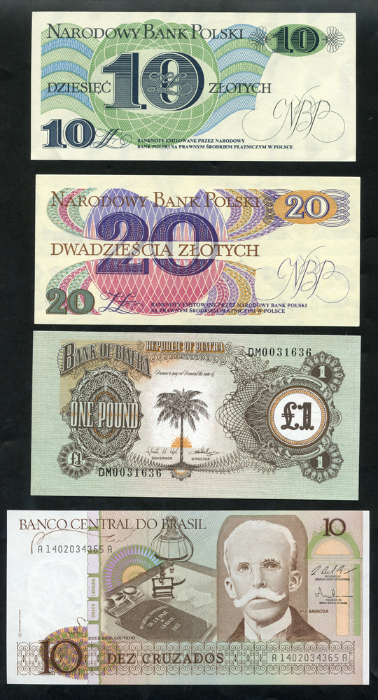 WORLD BANKNOTE ASSORTMENT, 25 different N/UNC