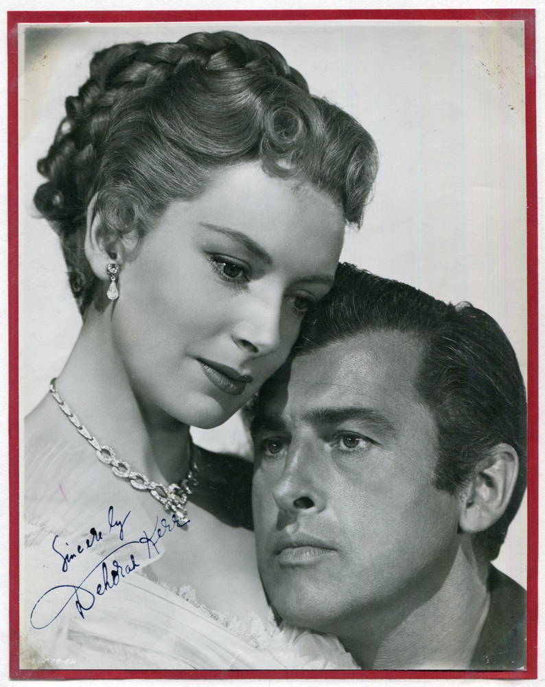 KERR, DEBORAH 1921-2007 (Scottish actress) black & white vintage photograph signed 'Sincerely Deborah Kerr'