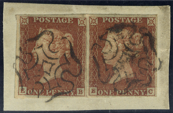 1841 1d red Plate 29 EB/EC - Edinburgh MC