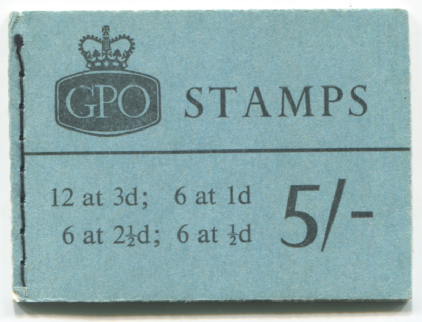 1964 Jan Wmk Crown phosphor 5s Wilding booklet