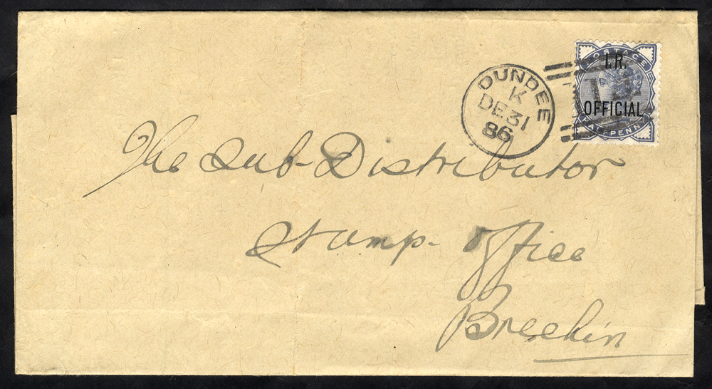 1886 Printed Pro Forma for used by a sub collector to account for licences he had issued for '1 dog licence'