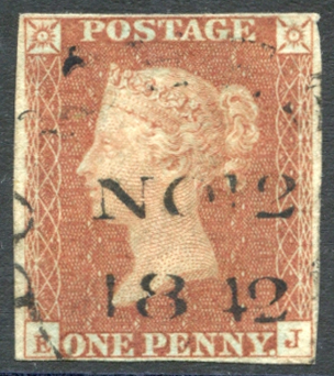 1841 1d red EJ