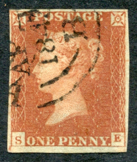 1841 1d red - Plate 31 SE