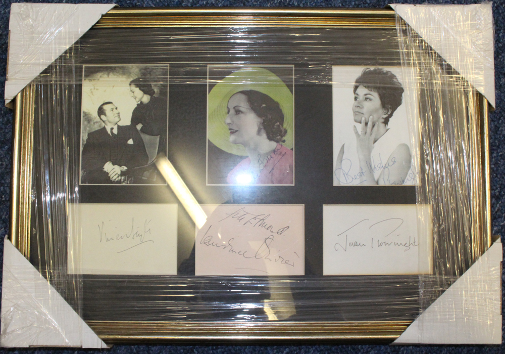 OLIVIER, LAWRENCE and his spouse's signed pieces