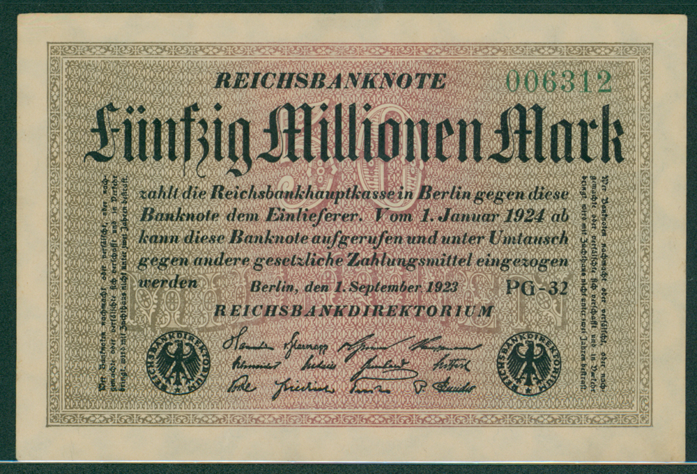 Germany 1923 50 million mark