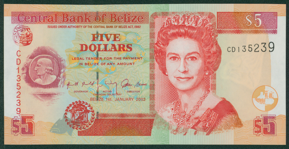 Belize 2002 $5