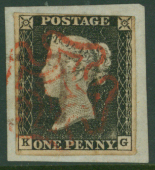 1840 1b black Plate 5 KG