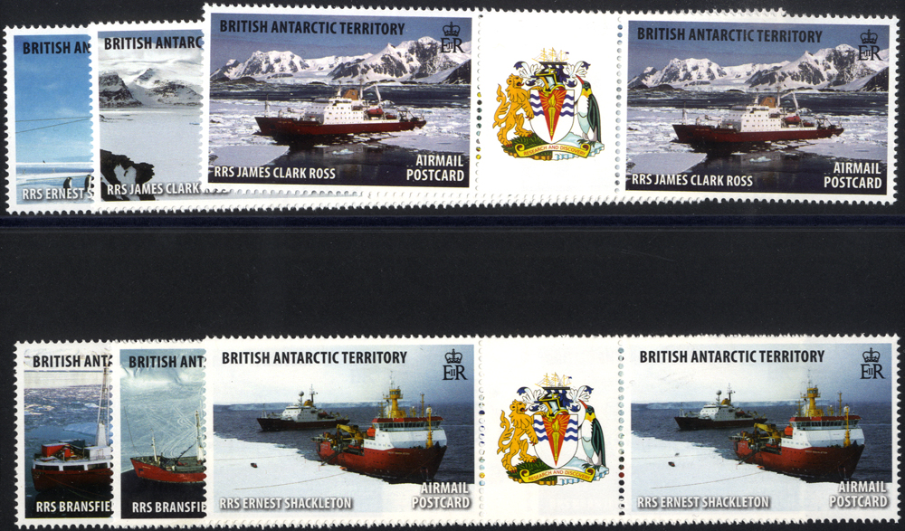 2011 Research Ships gutter pairs set of 6