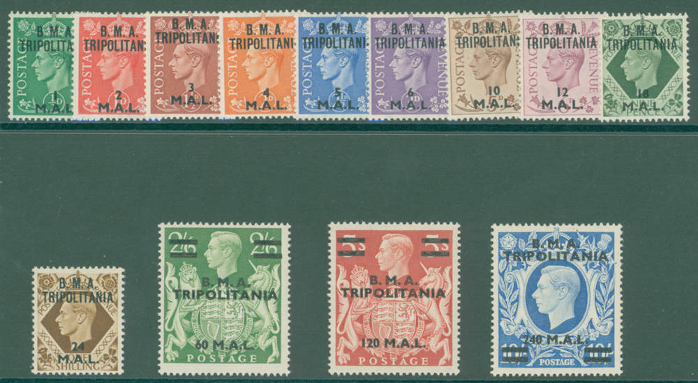 1948 BMA set of 13 to 240L on 10s