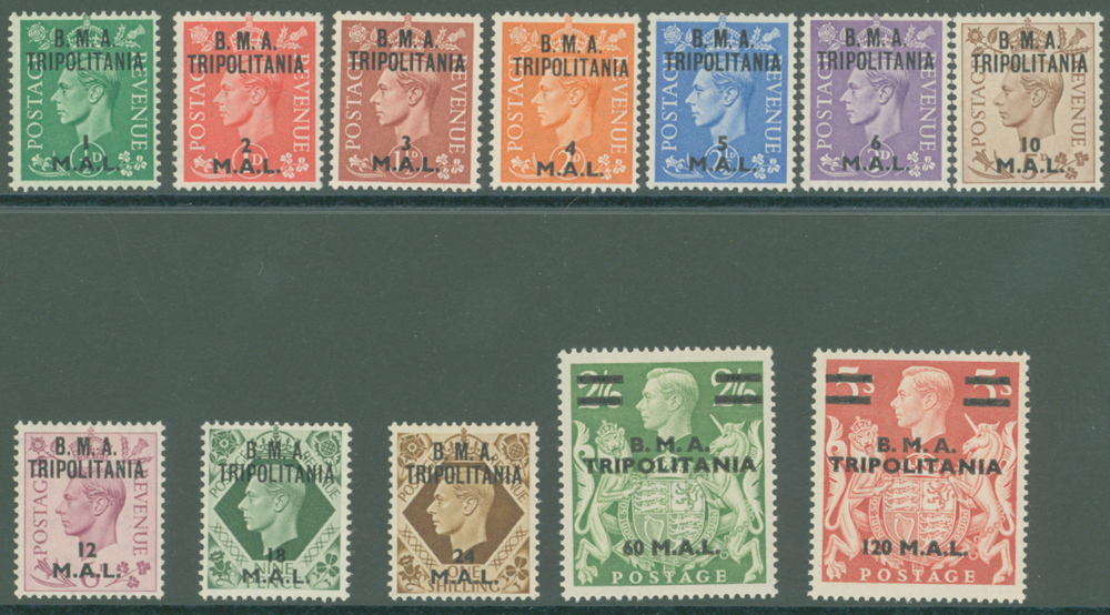1948 BMA short set of 12 to 120l on 5s