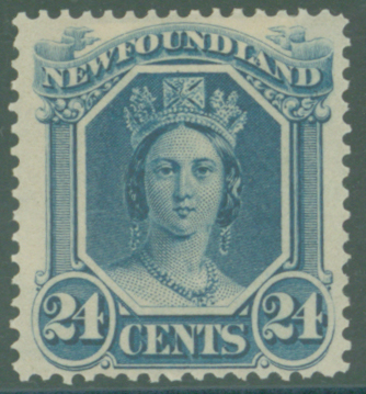 1865-70 thin yellowish paper 24c blue